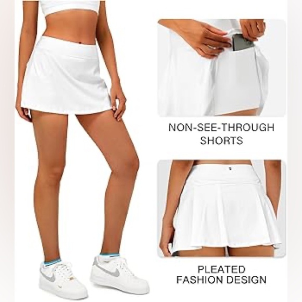 Stelle Women Tennis Skirt Golf Skorts Athletic High Waisted with Pockets Inner